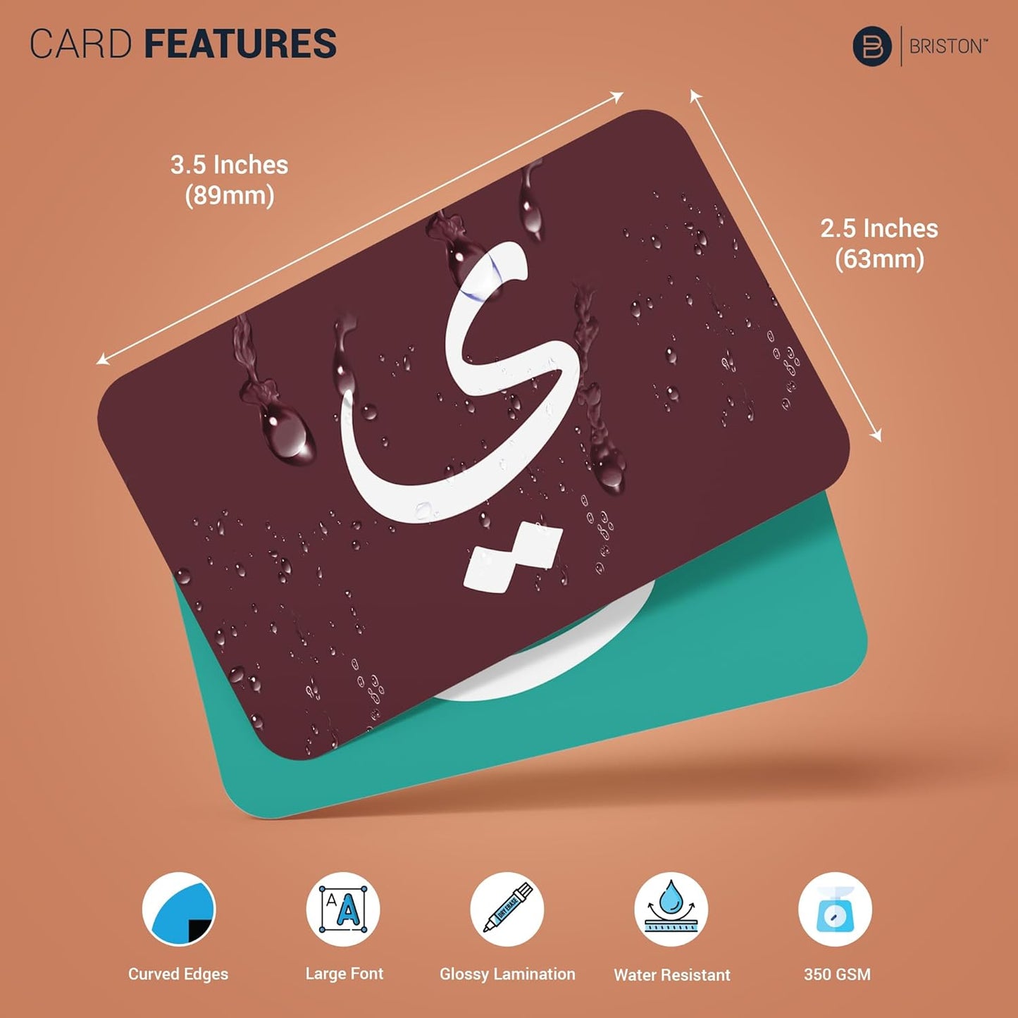 Arabic Alphabet Flash Cards 28 – Educational Language Learning Resource with Pictures for Memory & Sight Words - Fun Game Play - Grade School, Classroom, or Homeschool Supplies – Briston Brand