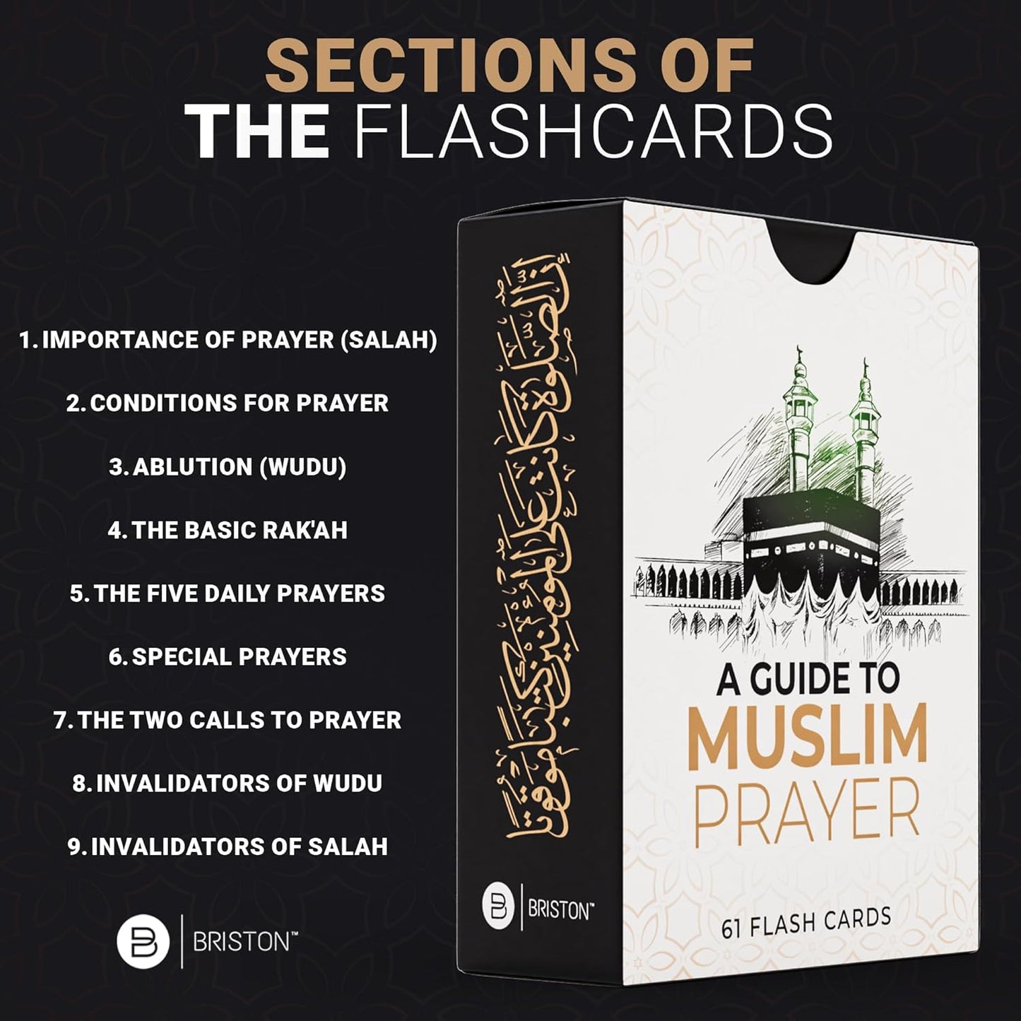 Muslim Prayer Flash Cards – Salah & Wudu Step-by-Step Islamic Guide