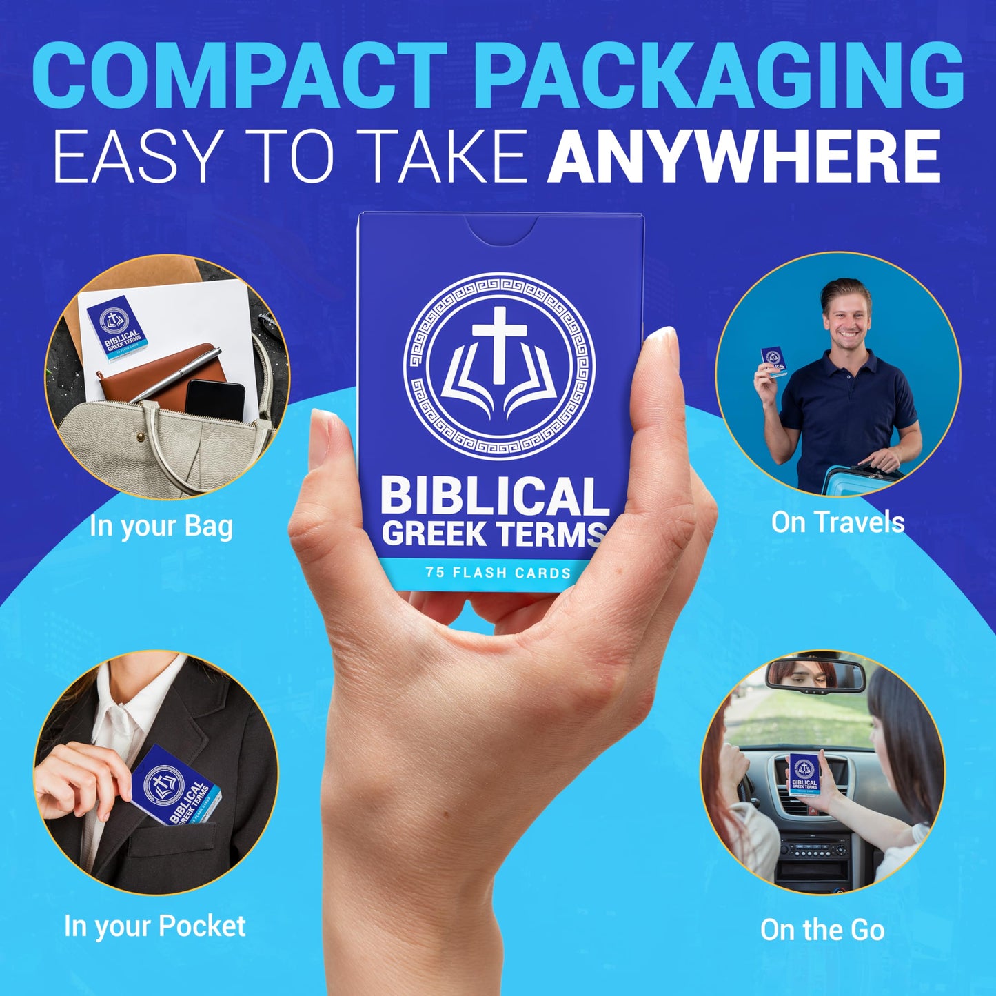 Biblical Greek Vocabulary Flash Cards for learning Greek terms, translations, and pronunciations.