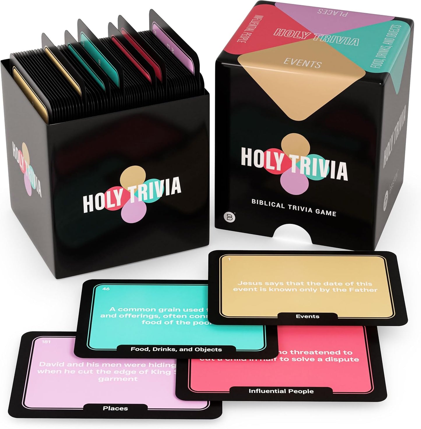Briston Holy Trivia Bible Card Game – A fun and educational faith-based trivia game for families, church groups, and classrooms. Perfect for Bible study and learning games for kids.