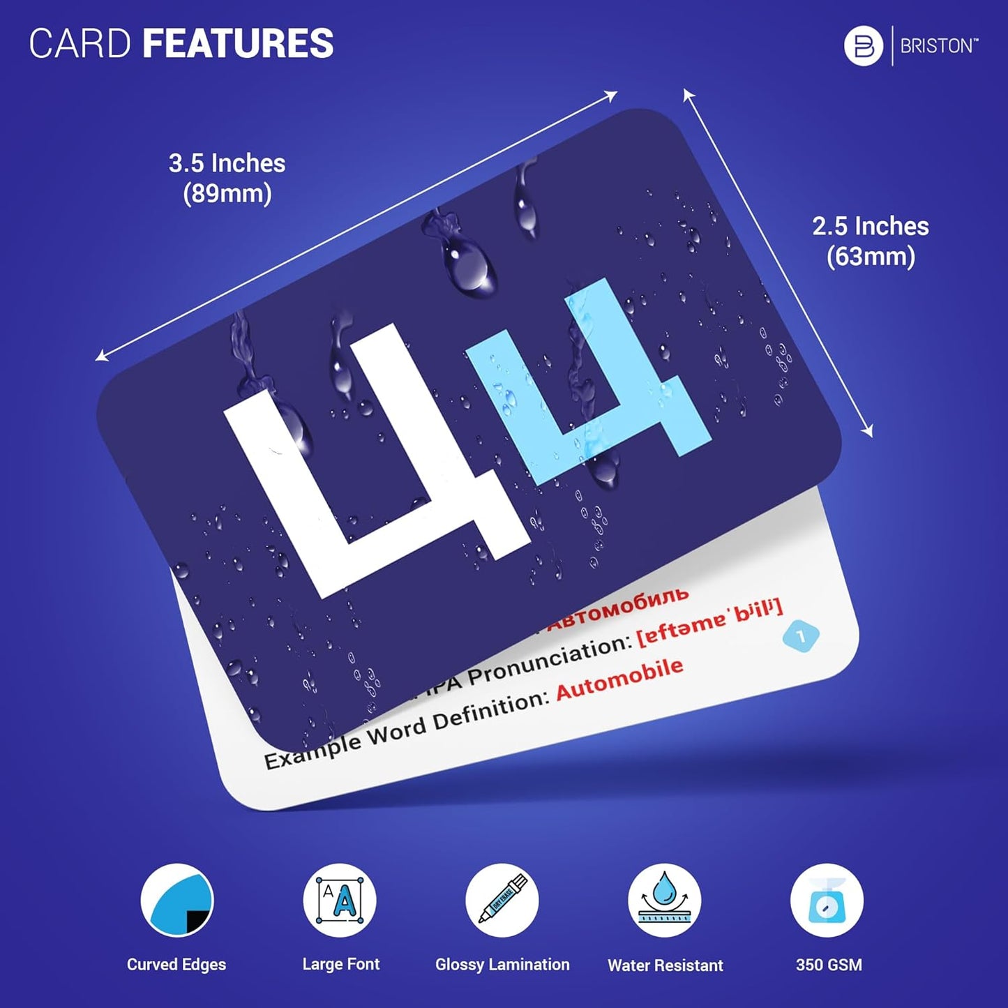 Russian Cyrillic Alphabet Flashcards – Educational Language Learning Tool for Beginners