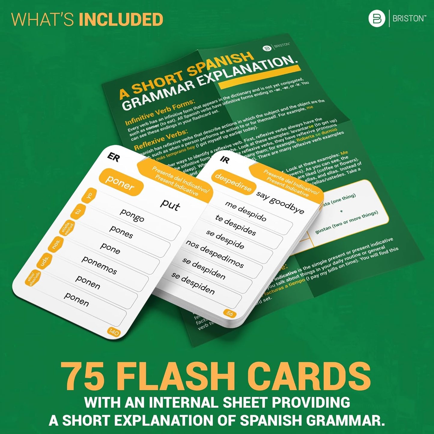 Spanish Verb Conjugation Flash Cards – Learn & Master 150 Essential Verbs with Easy-to-Follow Conjugations for Students & Language Enthusiasts