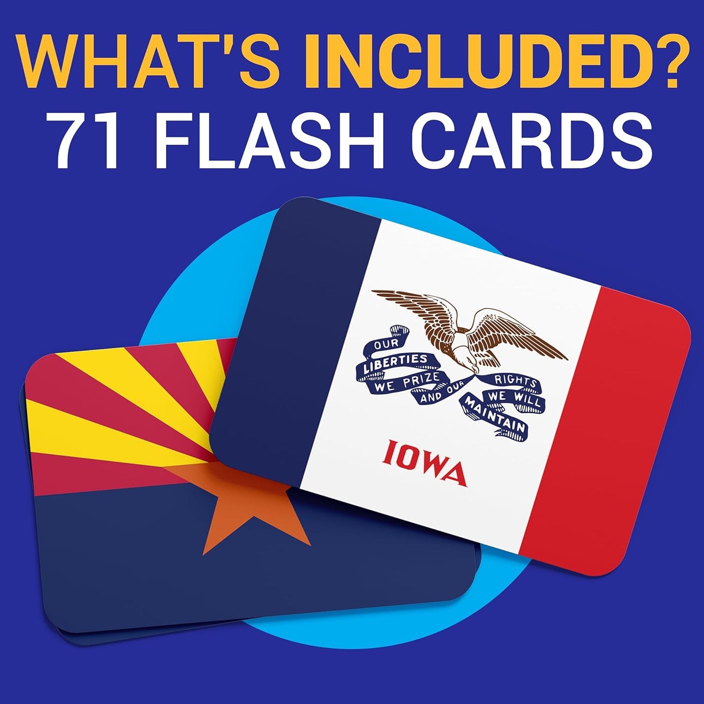USA Geography & Flag Fun Flash Cards for learning states and flags.