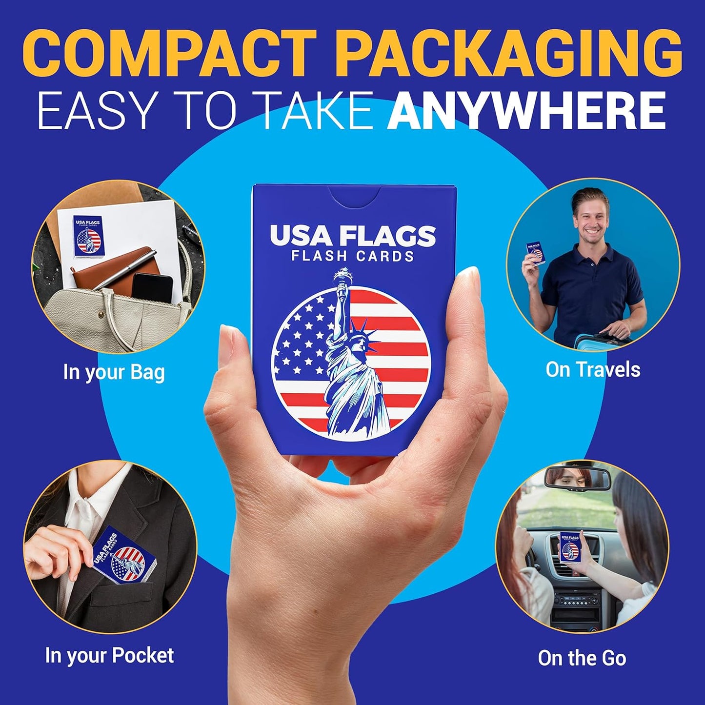 USA Geography & Flag Fun Flash Cards for learning states and flags.