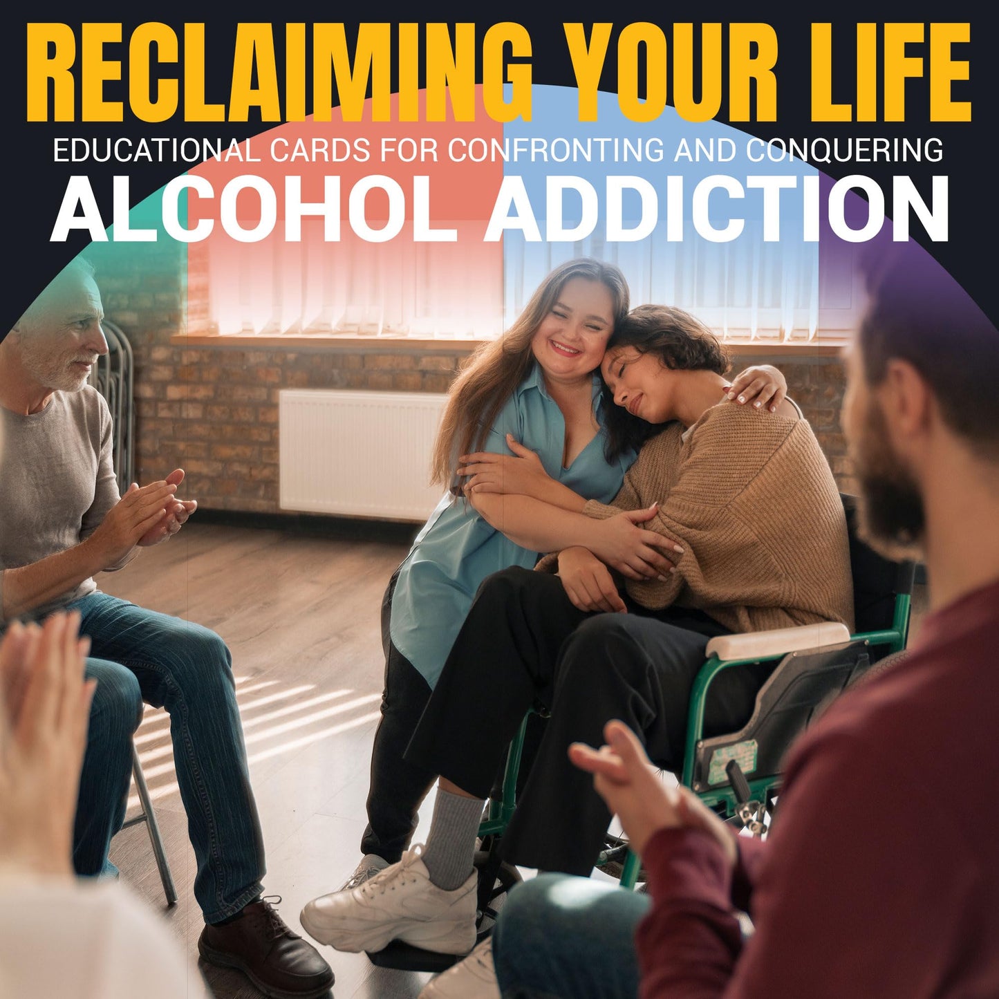 Alcohol addiction recovery tools – supportive flashcards for sobriety, motivation, and personal growth, ideal for therapy, counseling, and group sessions.
