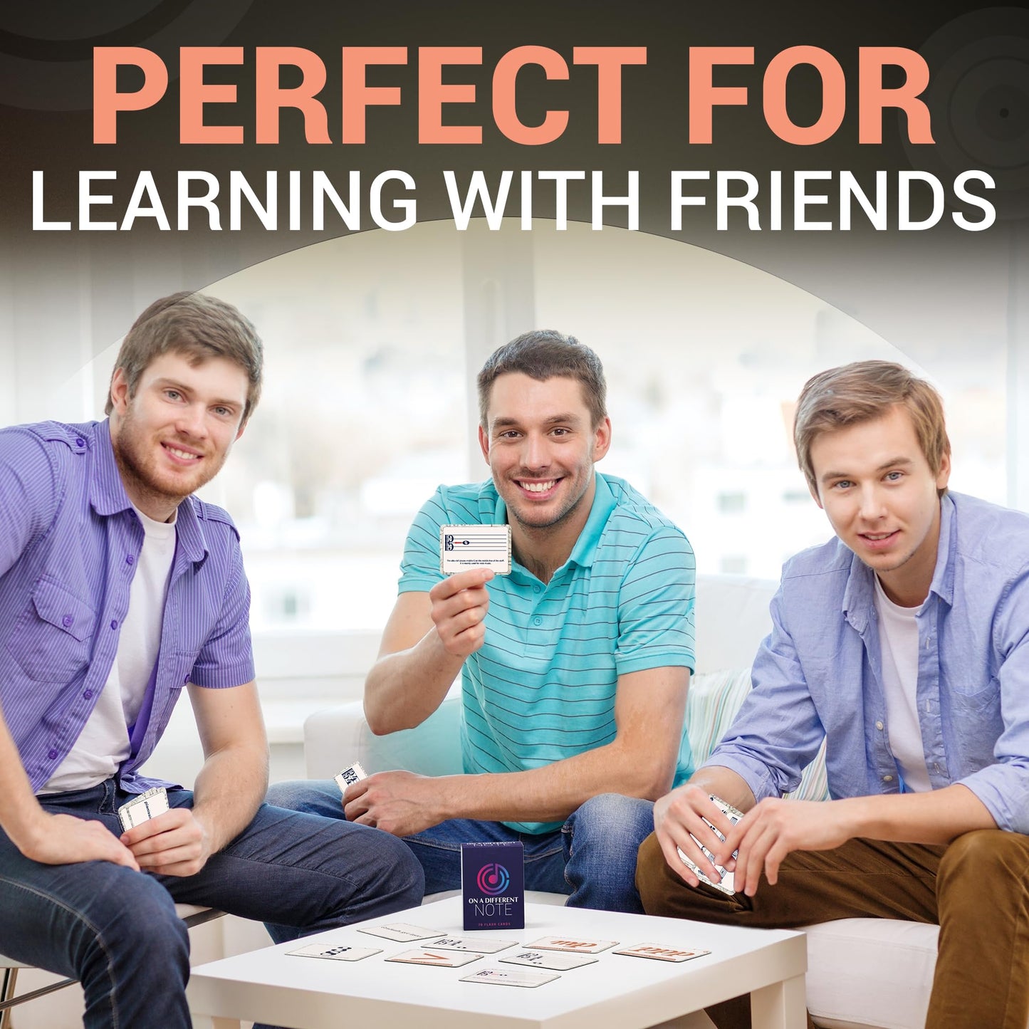 Image of Briston Musicians Flash Cards, a set of 70 vibrant, glossy cards designed for beginner and intermediate learners. Each card features clear text and music symbols, covering topics like alto and tenor clefs, dynamic markings, tempo, and time signatures. Perfect for music students, teachers, and enthusiasts.