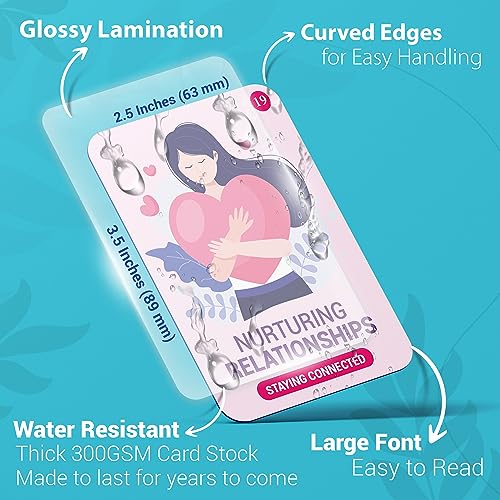Self-Care for Anxiety – Mindfulness & Stress Relief Affirmation Cards for Emotional Wellness & Daily Motivation