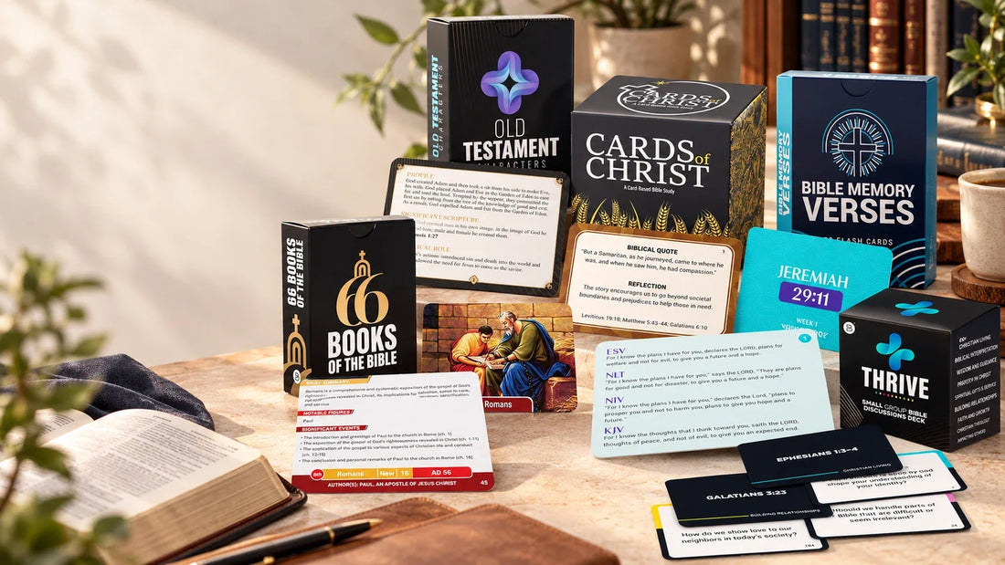 How to Study the Bible with Flash Cards: Books, Characters, Verses & Key Themes