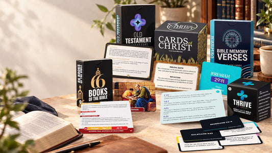 How to Study the Bible with Flash Cards: Books, Characters, Verses & Key Themes