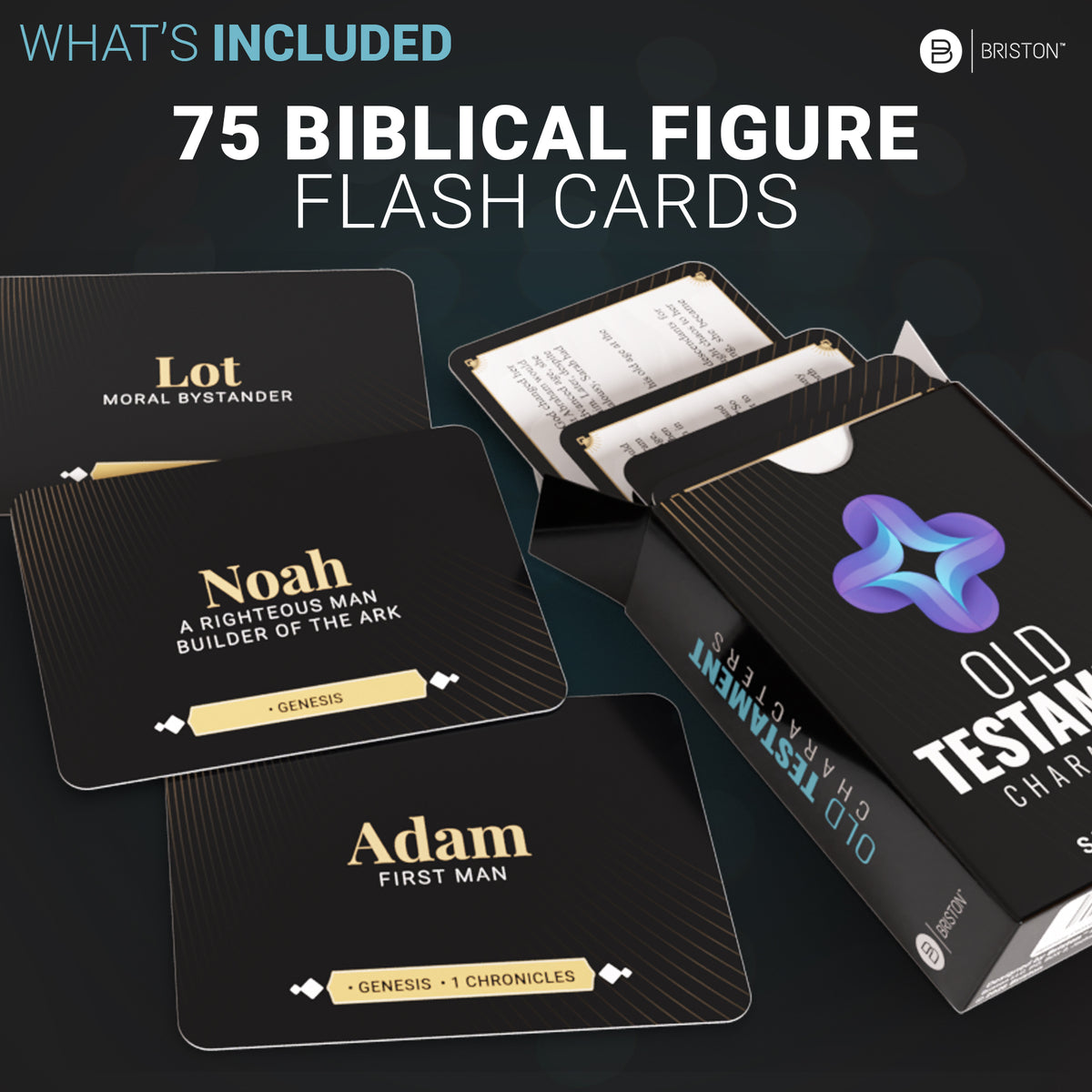 Old Testament Bible Flash Cards – 75 Biblical Characters