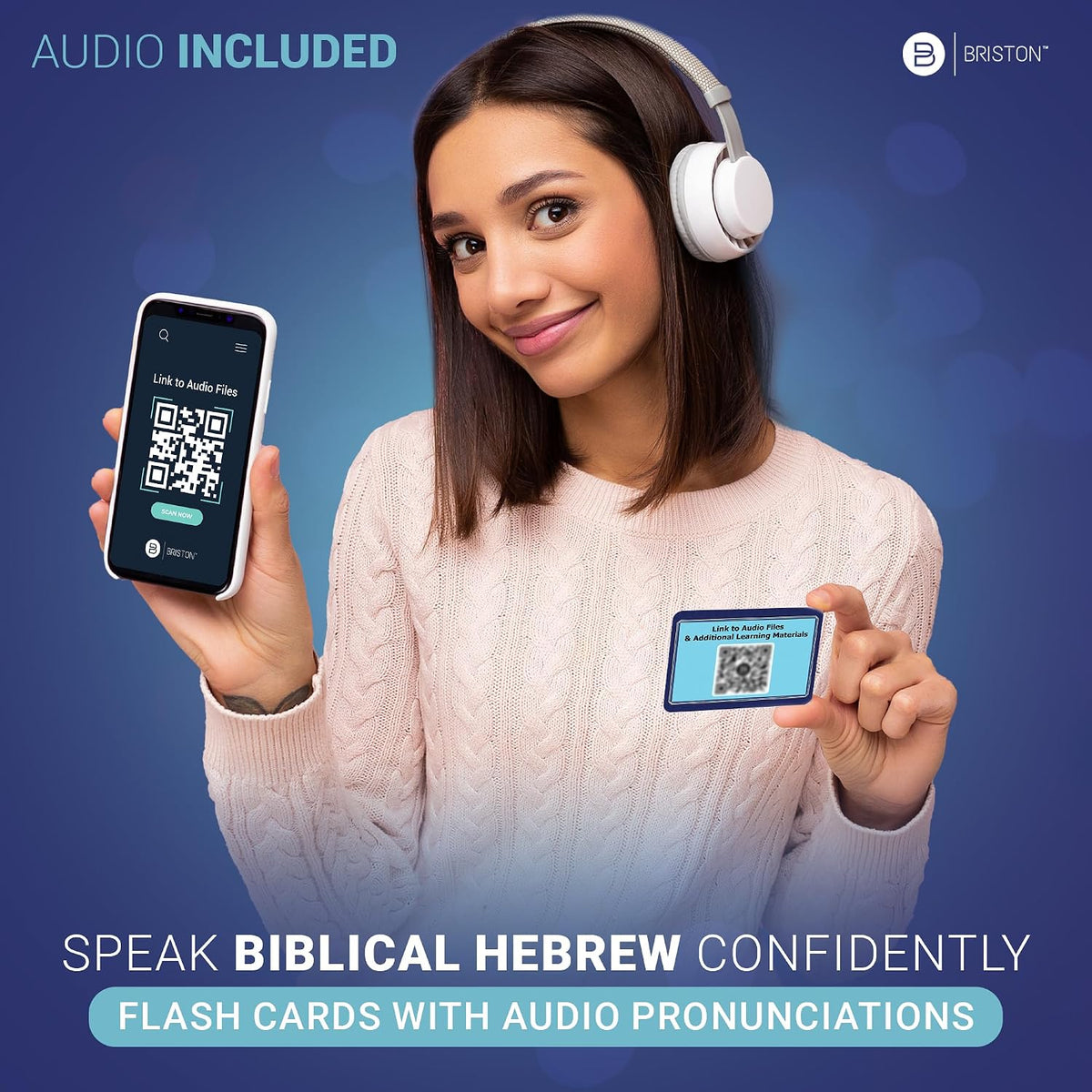Biblical Hebrew Phrase Flash Cards with Audio – 75 Scripture Phrases