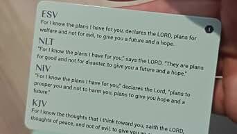 Bible Memory Verse Flash Cards – 52 Weekly Scripture Cards in 4 Translations