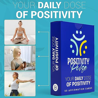 Positivity Pulse: 50 Self-Care & Stress Relief Cards for Anxiety – Mindful Meditation, Reflection & Affirmation Techniques - Holistic Healing, Inner Peace, Emotional Agility Gifts for Adults & Teens