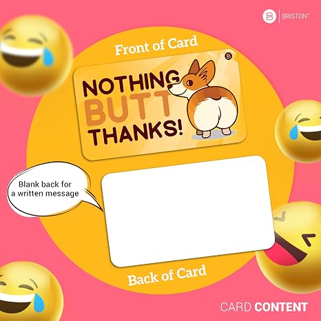 Funny Thank You Cards – 70 Punny Appreciation Notes, 7 Designs