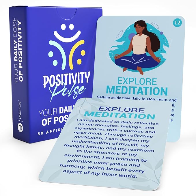 Positive Affirmation Cards – 50 Mindfulness & Wellness Cards