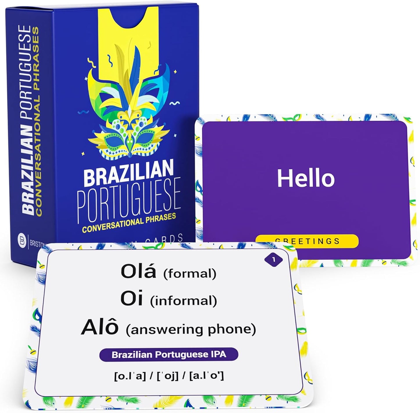 Brazilian Portuguese Conversational Phrases Flash Cards – 75 with Audio