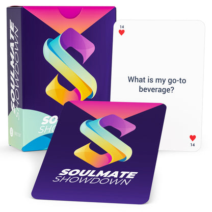 Briston Soulmate Showdown: Couples Trivia & Dare Flash Cards - 78 Card Set for Relationship Growth, Adding Spice & Fun Date Nights - New & Seasoned Couples - Romantic Game for Adults