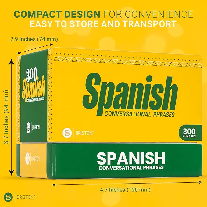 Spanish Conversation Flash Cards – 300 English-to-Spanish Phrases