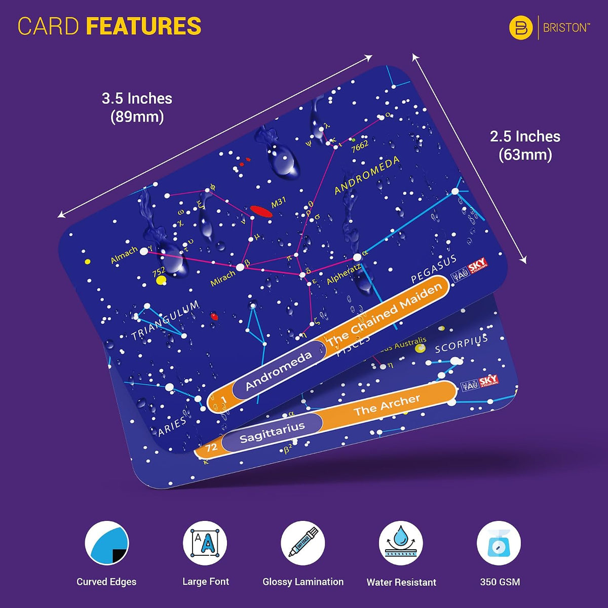 Constellation Flash Cards – 88 Astronomy Cards for Stargazing & Space Study