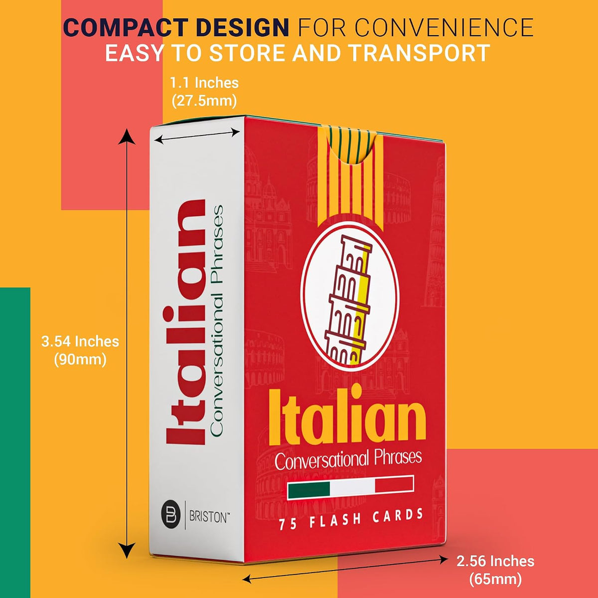 Italian Conversation Flash Cards with Audio – 75 Phrases for Beginners