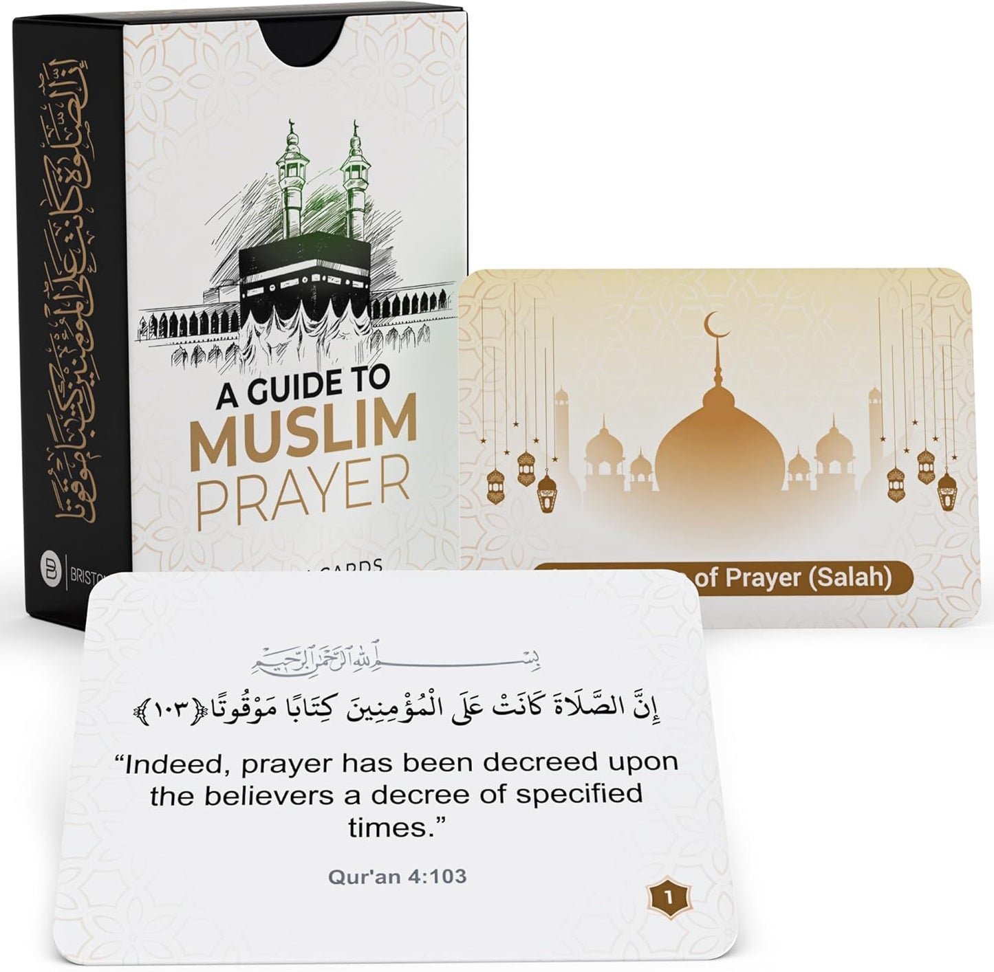 Muslim Prayer Flash Cards – Salah & Wudu Step-by-Step Islamic Guide