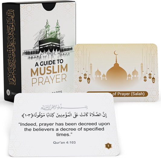 Muslim Prayer Flash Cards – Salah & Wudu Step-by-Step Islamic Guide