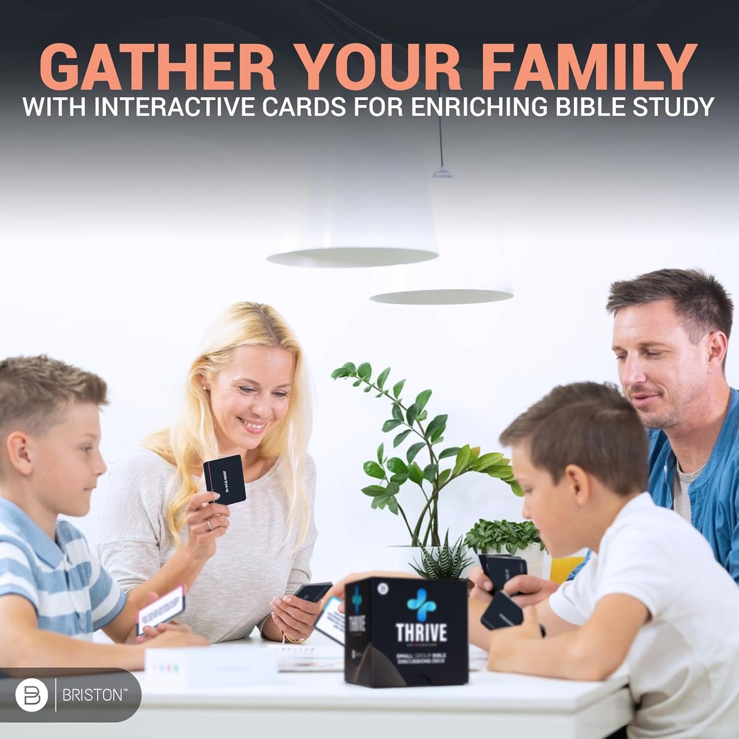 Briston Thrive Small Group Bible Discussions Deck, Bible Study Supplies Flash Cards for Engaging Bible Study Sessions, Perfect for Small Group Bible Study and Personal Growth