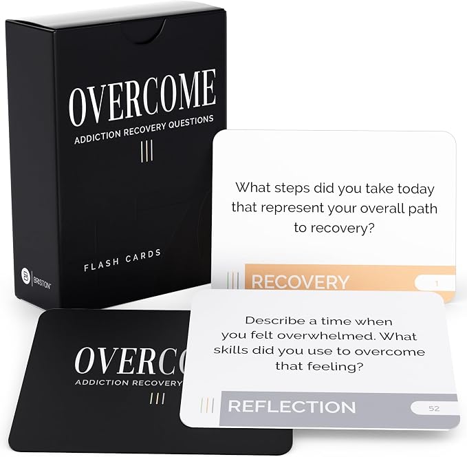 Addiction Recovery Flash Cards – 70 Therapy & Reflection Questions