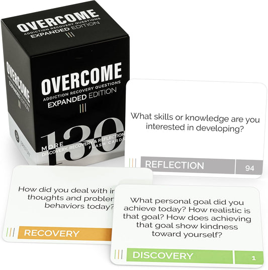Addiction Recovery Flash Cards – 130 Therapy & Self-Reflection Prompts