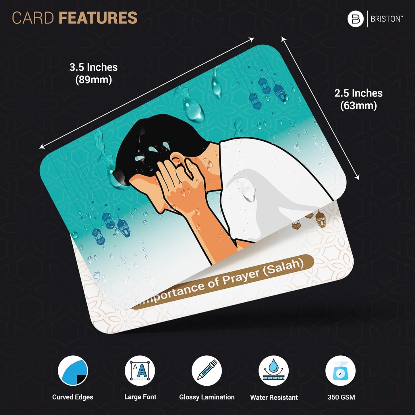 Muslim Prayer Flash Cards – Salah & Wudu Step-by-Step Islamic Guide