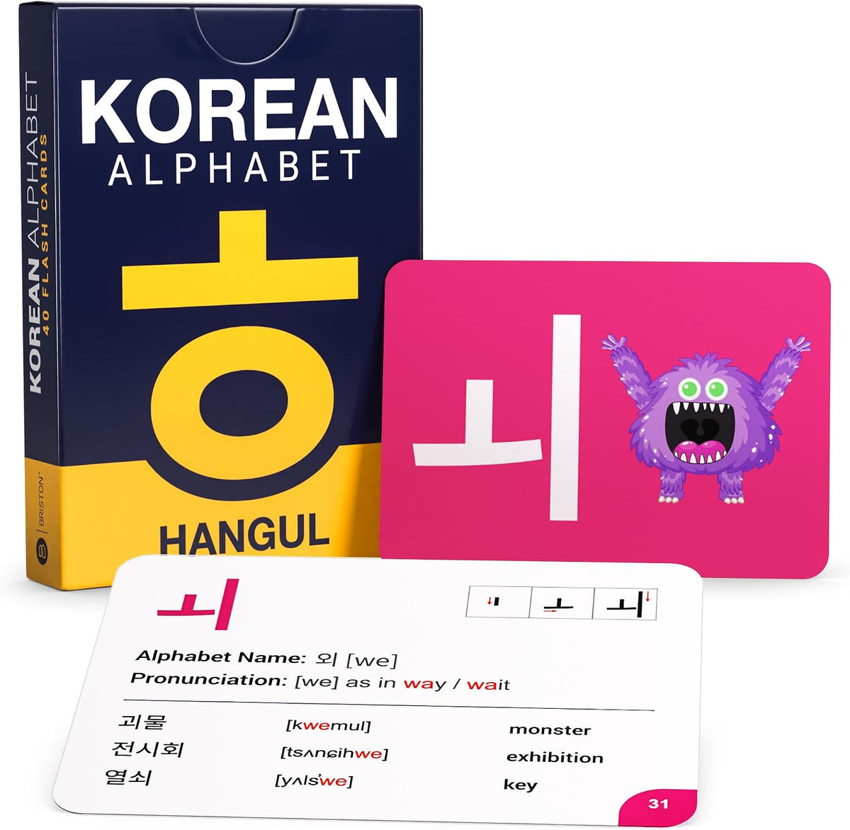 Korean Alphabet Flash Cards with Audio – Hangul Learning Set
