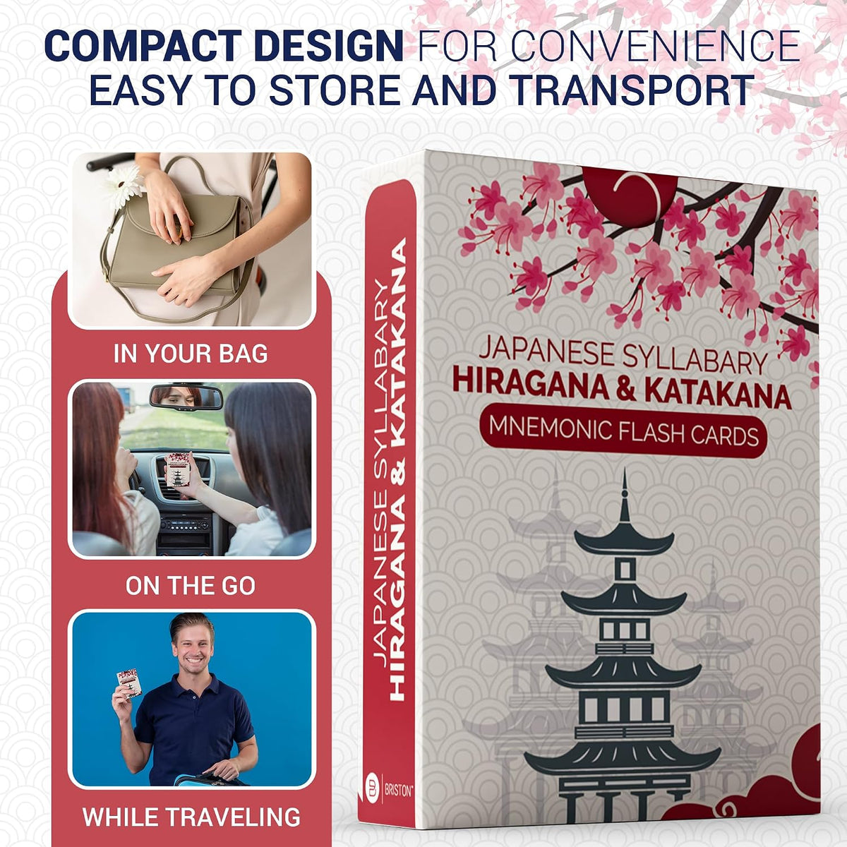 Japanese Hiragana & Katakana Flash Cards with Audio – 46 Cards