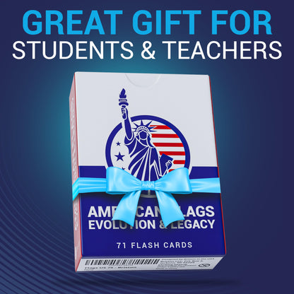 Briston US Flags Through History Flashcards - 71 Detailed Cards on Federal, Executive, Armed Forces, Legislative & Advocacy Flags Educational Resource for History, Design & Symbolism Learning Aid