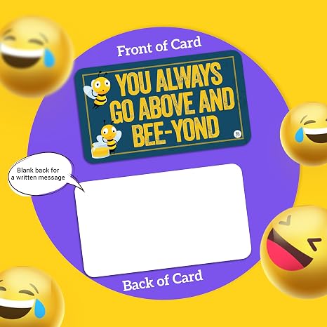 Teacher Appreciation Thank You Cards – 70 Punny Notes, 7 Designs
