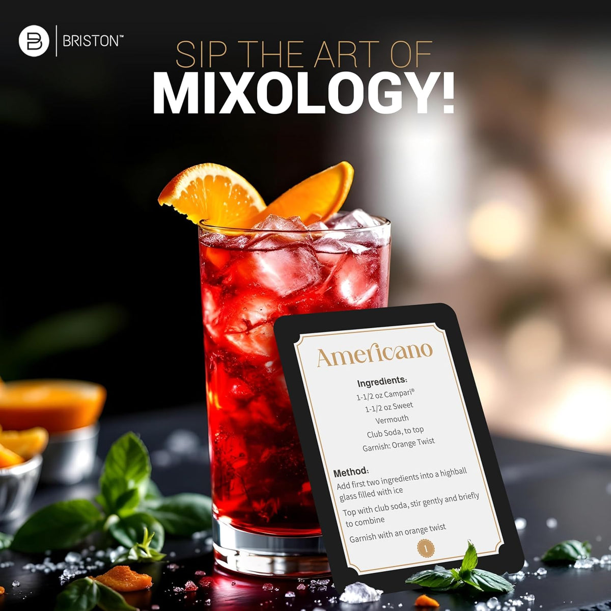 Cocktail Recipe Flash Cards – 52 Classic & Modern Drink Recipes
