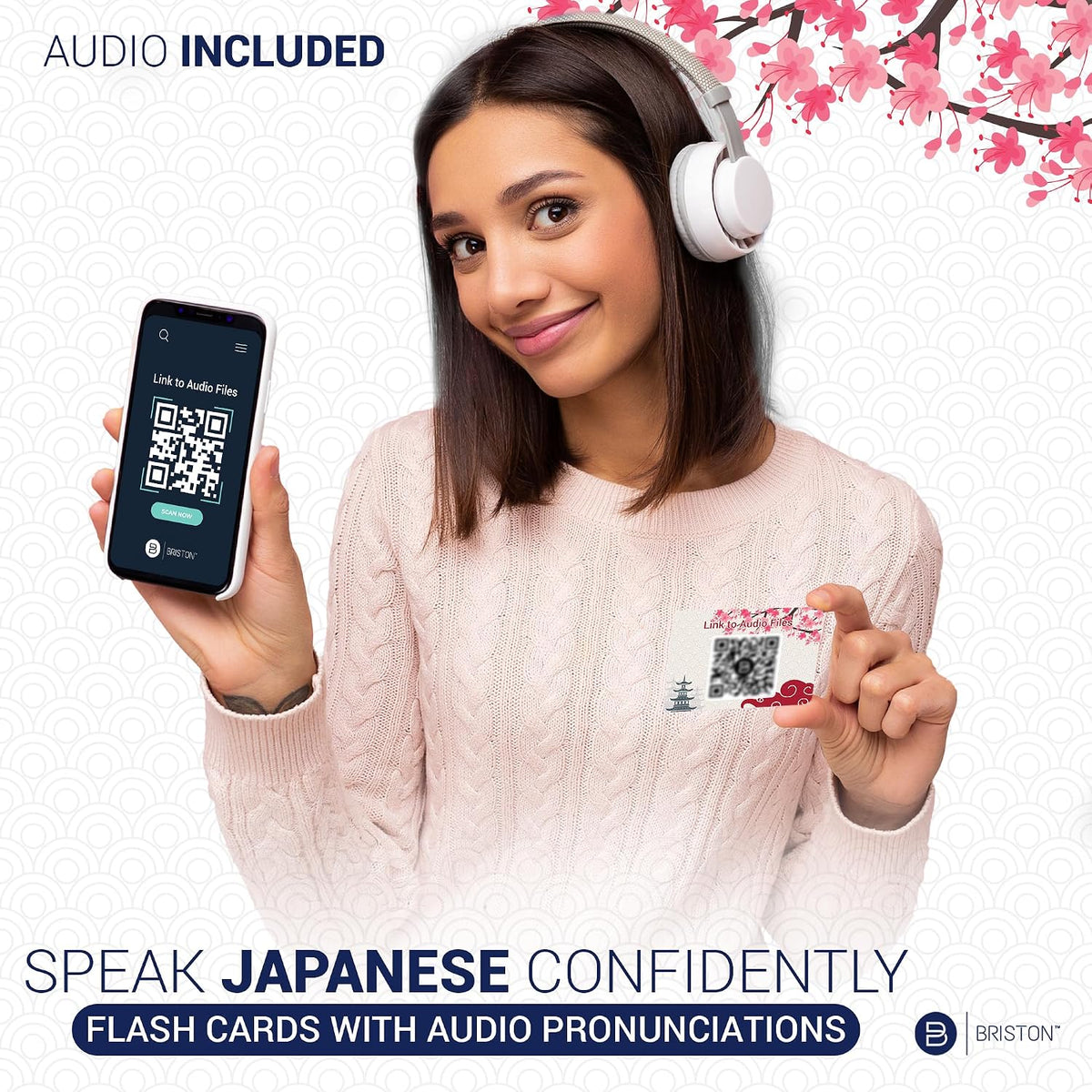 Japanese Hiragana & Katakana Flash Cards with Audio – 46 Cards