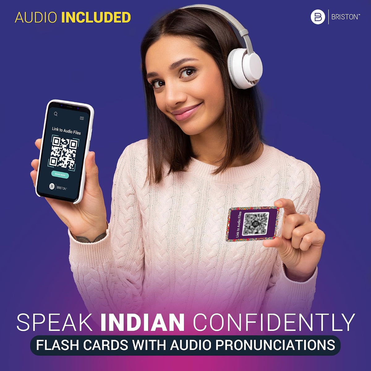 Hindi Alphabet Flash Cards with Audio – 50 Hindi Letters & Pronunciation Practice Cards