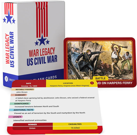 US Civil War Flash Cards – Explore the People, Battles & Events That Shaped American History