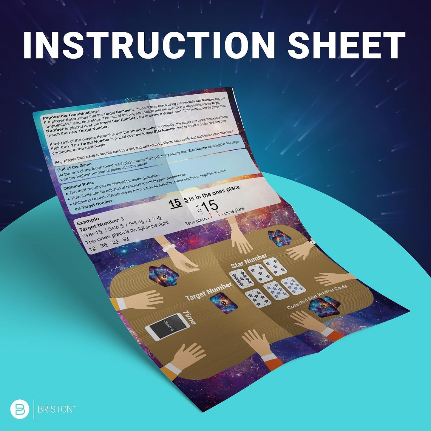 Addition & Subtraction Math Learning Cards for Teens & Adults – 72 Cards