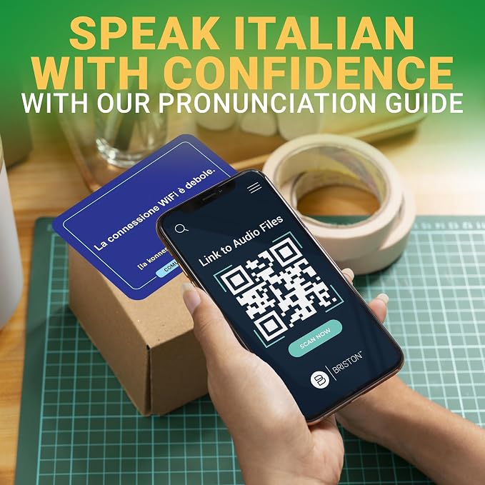 Italian Conversation Flash Cards – 300 English-to-Italian Phrases
