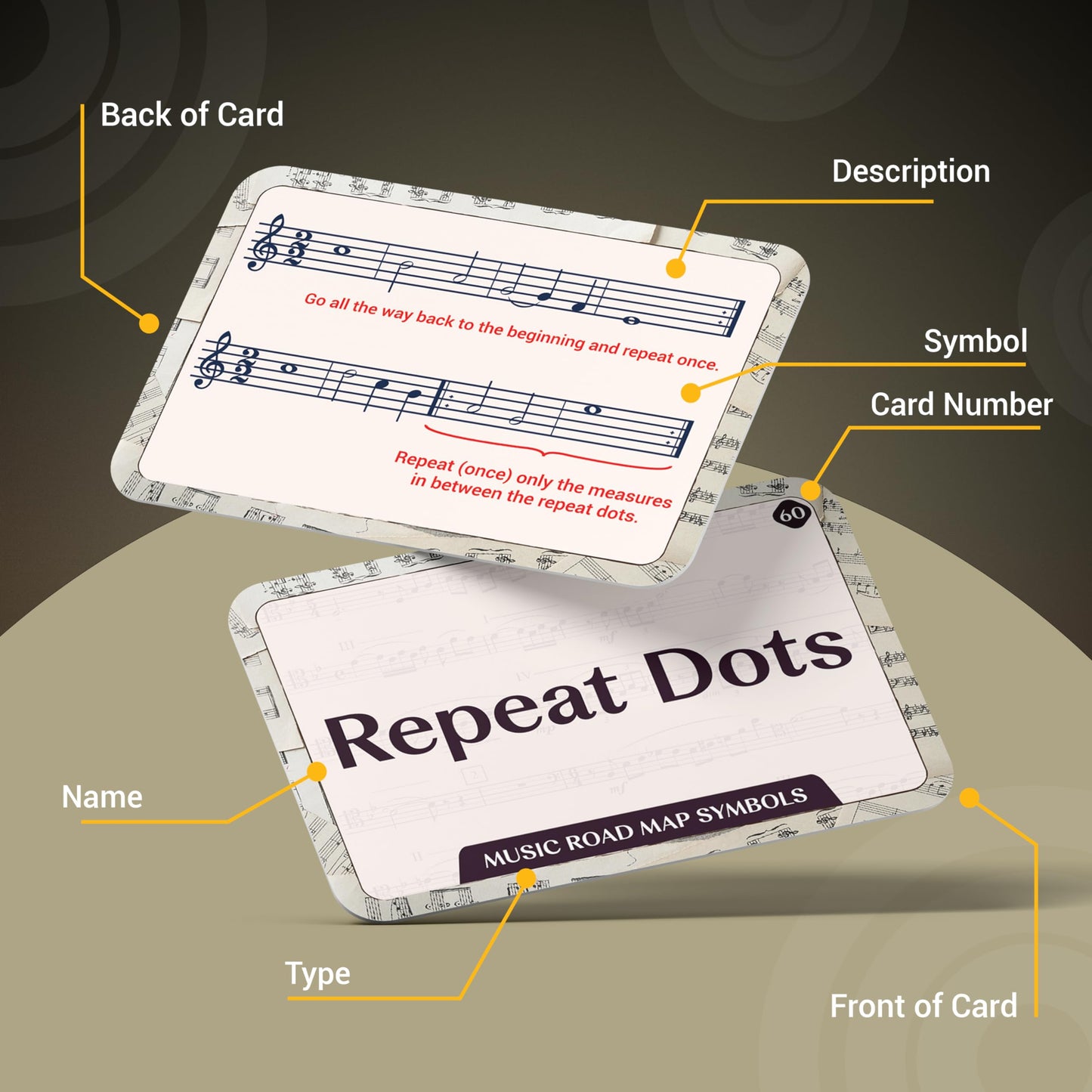 Briston Intermediate & Beginner Musicians 70 Flashcards - On a Different Note, Alto & Tenor Clefs, Dynamic Symbols, Tempo & Time – Teacher or Home Music Study Art Students Learning Band Flash Cards