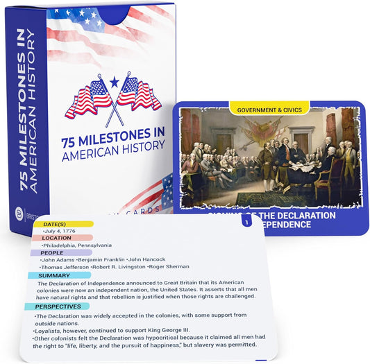American History Flash Cards – Discover the Story of the United States, One Card at a Time