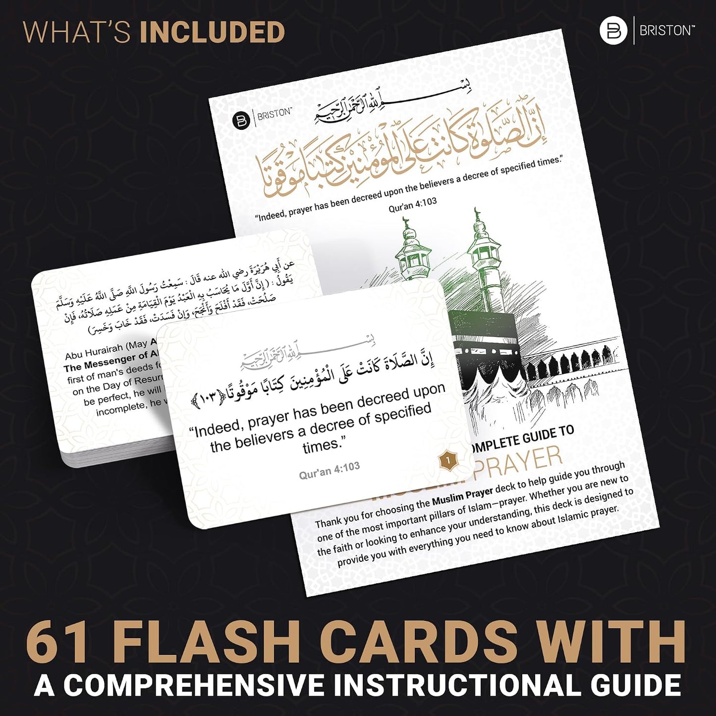Muslim Prayer Flash Cards – Salah & Wudu Step-by-Step Islamic Guide