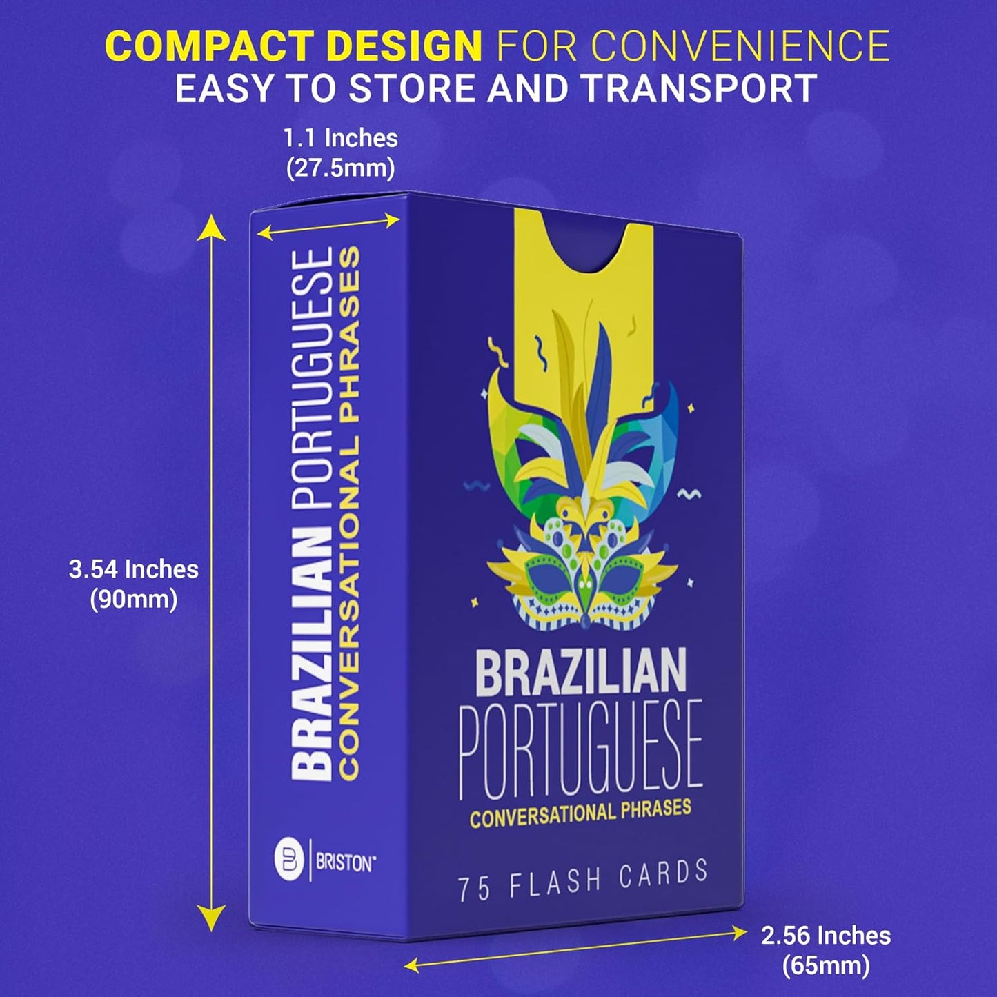 Brazilian Portuguese Conversational Phrases Flash Cards – 75 with Audio