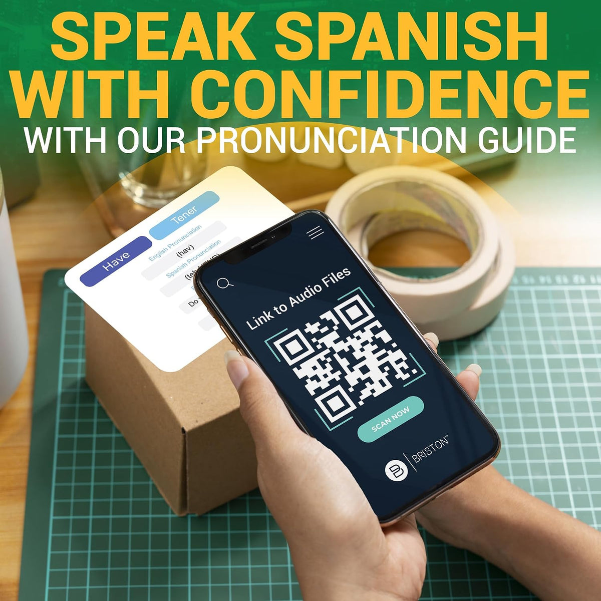 Spanish Vocabulary Flash Cards – 600 Words, Sentences & Pronunciation