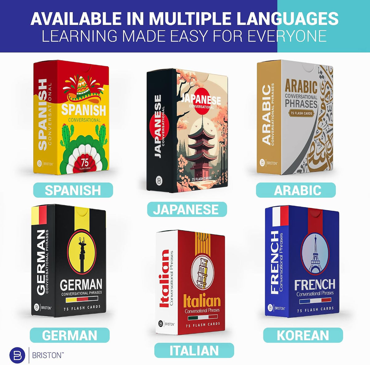 Korean Conversation Flash Cards with Audio – 75 Phrases for Beginners
