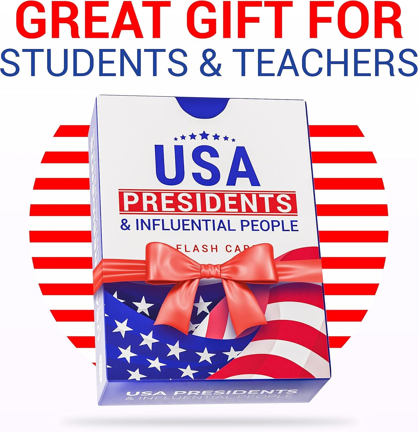 American history flash cards – US Presidents & Influential Figures Educational Learning Tool