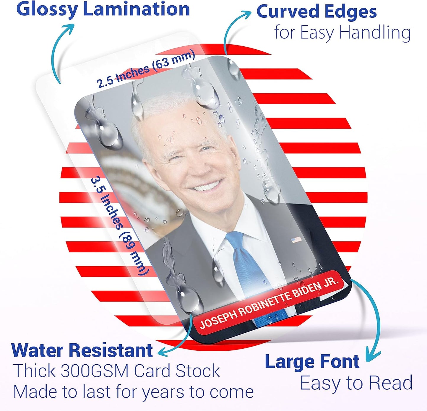American history flash cards – US Presidents & Influential Figures Educational Learning Tool