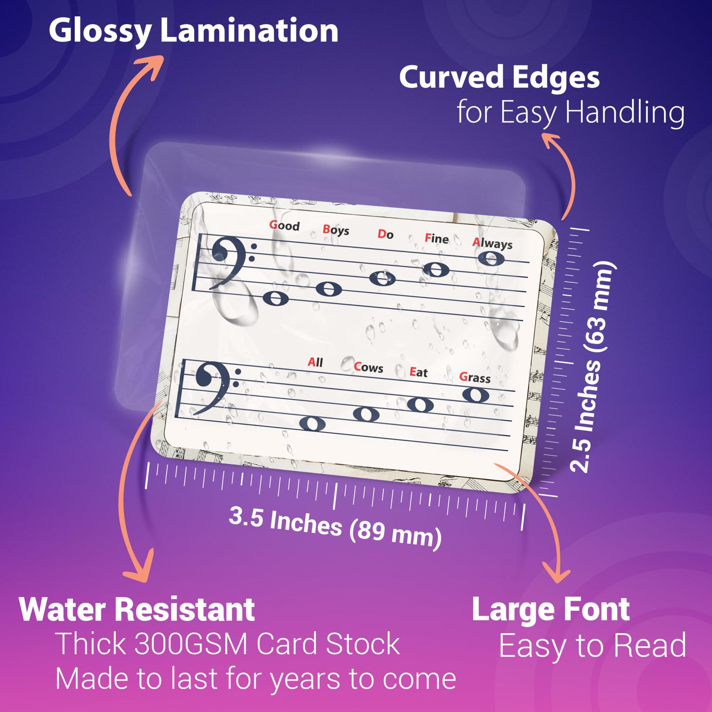 Beginner Music Flashcards – Essential Music Theory Learning Cards for Notes, Key Signatures & Rhythms – Perfect for Students & Teachers