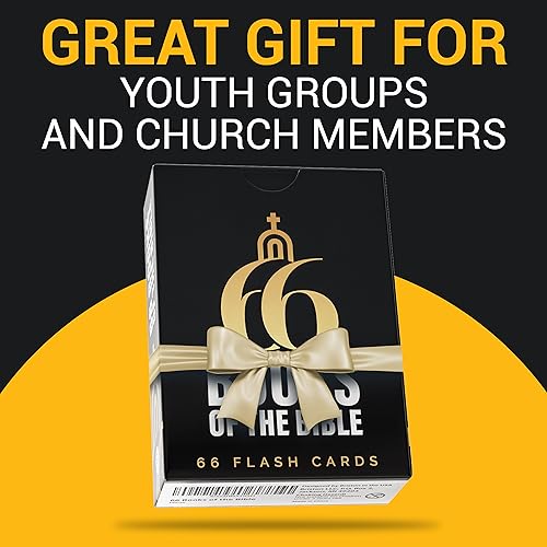Books of The Bible Flash Cards featuring all Bible books, organized for easy learning and memorization, with clear text and colorful design.